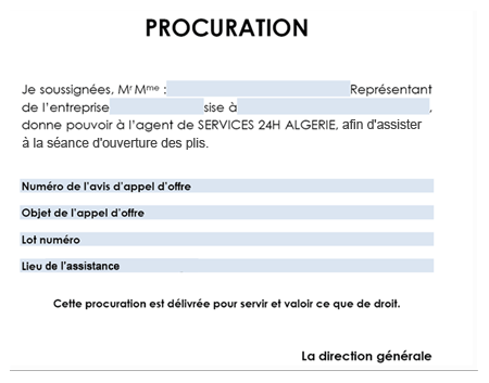 modele procuration suisse